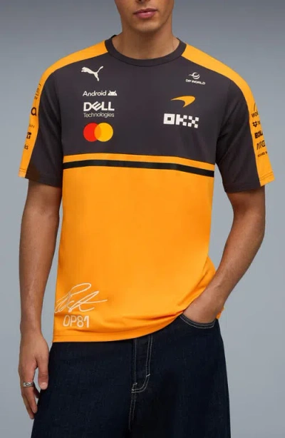 Puma Mens  Mclaren Replica Piastri Tee In Papaya