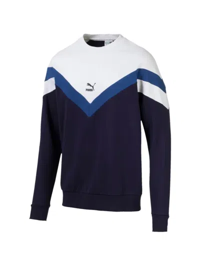 Puma Mcs Crew-neck Sweatshirt In Blue