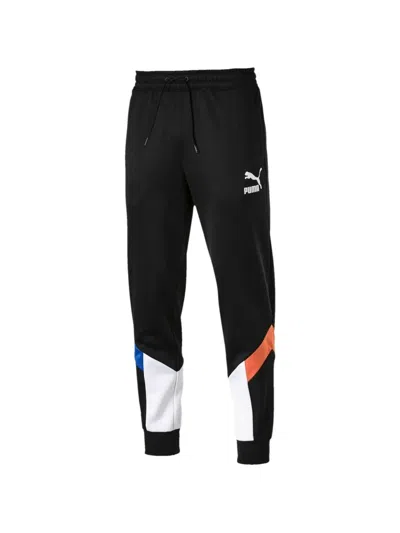 Puma Mcs Logo Detail Track Pants In Black