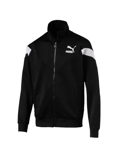 Puma Mcs Logo-print Track Jacket In Black