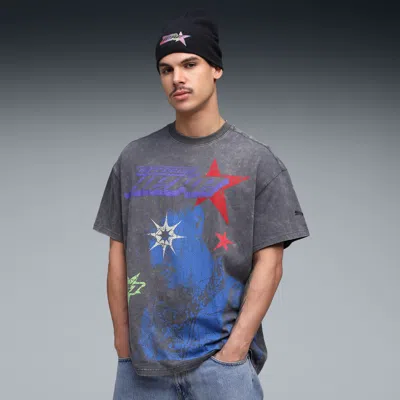 Puma Melo Star Vision Graphic T-shirt Men In Gray