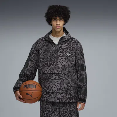 Puma Melo World Packable Windbreaker Men In Black