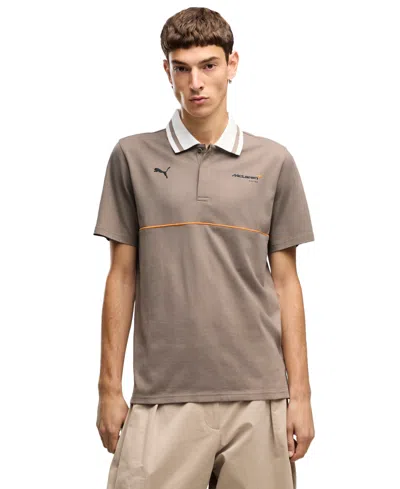 Puma Mem's Mclaren Motorsport Jacquard Polo Shirt In Neutral