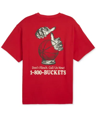 Puma Men's 1-800-buckets Graphic T-shirt In For All Time Red