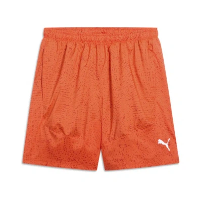 Puma Men's All Over Print Running Shorts In Redmazing-aop