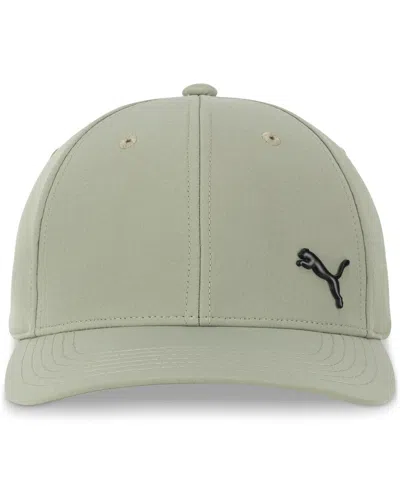 Puma Men's Alloy Solid Color Cat Logo Stretch Fit Cap