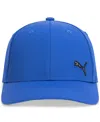 Puma Men's Alloy Solid Color Cat Logo Stretch Fit Cap In Blue
