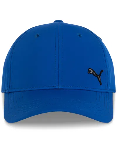 Puma Men's Alloy Solid Color Cat Logo Stretch Fit Cap In Blue