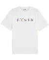 Puma Men's Athletics Short-sleeve Graphic T-shirt In  White