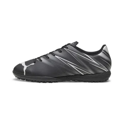 Puma Attacanto Tt Men's Soccer Cleats Shoes In Black-silver Mist