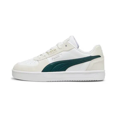 Puma Caven 2.0 Lux Sd Sneakers In Vapor Gray-dark Myrtle- White