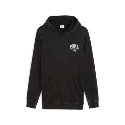 Puma Men's Class Washed Hoodie Men In Black
