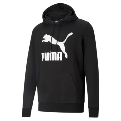 Puma Classics Mens' Logo Hoodie In Black