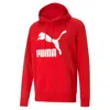 Puma Classics Mens' Logo Hoodie In Red