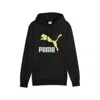 Puma Classics Logo Hoodie Men In Black