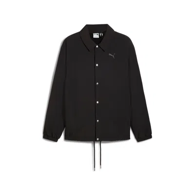 Puma Men's Coach Jacket In Black