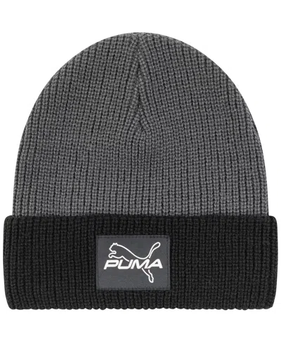 Puma Men's Color Block Sportsy Cuff Beanie In Gray