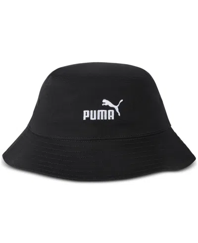 Puma Men's Cotton No 1 Logo Bucket Hat In Black