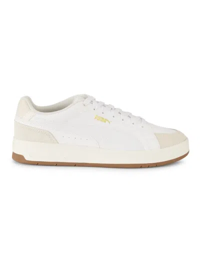 Puma Men's Court Classico Low-top Sneakers In White