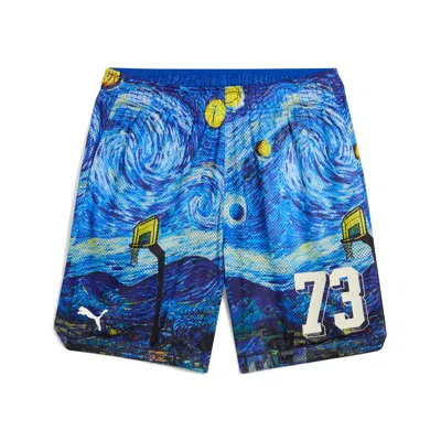 Puma Men's Dylan Exhibit 7" All-over-print Shorts