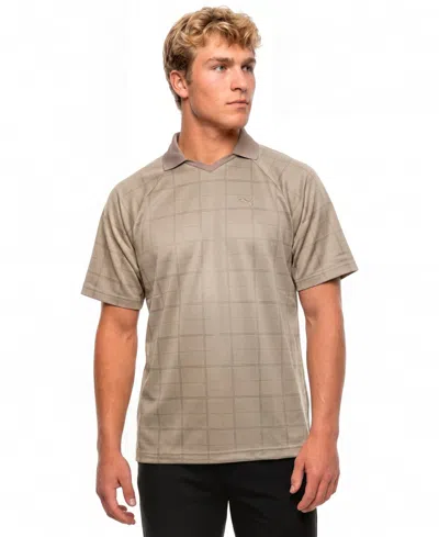 Puma Men's Elevated Tartan Regular-fit Polo Shirt In Gray