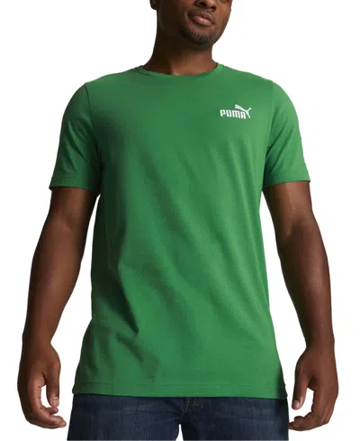 Puma Men's Embroidered Logo T-shirt In Archive Green