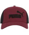 Puma Men's Embroidered Desert Trucker Cap In Burgundy