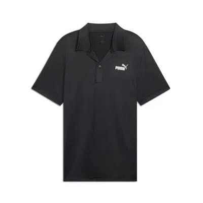 Puma Men's Ess All In Polo Shirt In Black