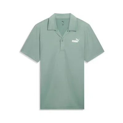 Puma Men's Ess All In Polo Shirt In Green