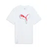 Puma Ess+ Logo Lab Men's T-shirt In White