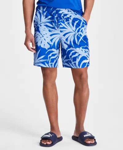 Puma Men's Ess+ Palm Resort Printed Shorts In Cobalt Glaze