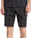 Puma Men's Essential Logomania Allover Print Shorts In  Black