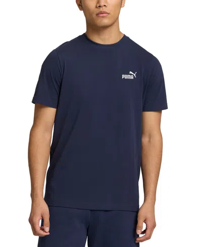 Puma Men's Essential Small Logo T-shirt In Blue