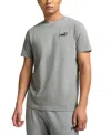 Puma Essentials Small No. 1 Logo Men's T-shirt In Grey