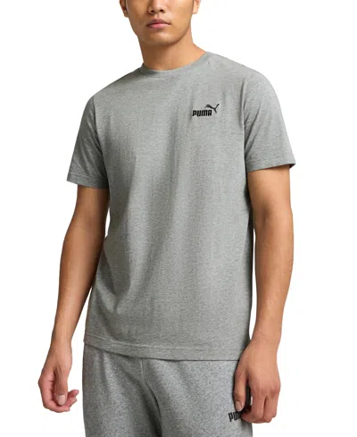 Puma Essentials Small No. 1 Logo Men's T-shirt In Gray