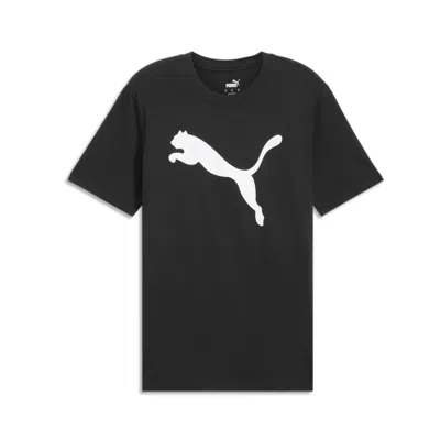 Puma Men's Essentials Big Cat Tee In Black