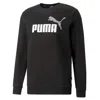 PUMA PUMA MEN'S ESSENTIALS+ TWO-TONE BIG LOGO CREW NECK SWEATER