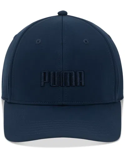 Puma Men's Evercat Gains Logo Embroidered Stretch-fit Cap In Blue