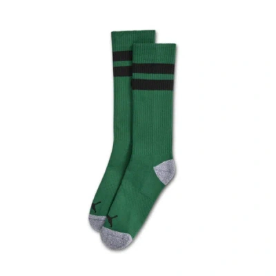 Puma Men's Extended Terry Crew Socks (1 Pair) In Green