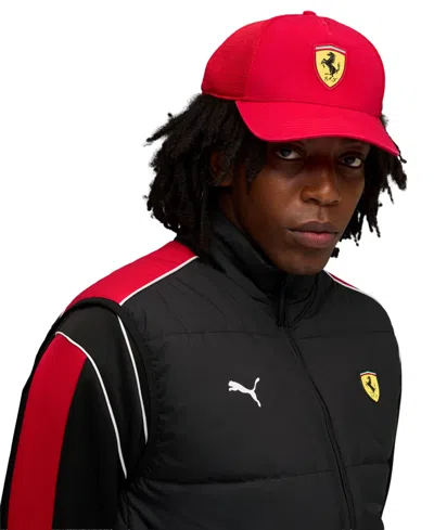 Puma Men's Ferrari Baseball Cap In Red