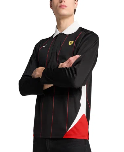 Puma Men's Ferrari Polo Shirt In Black