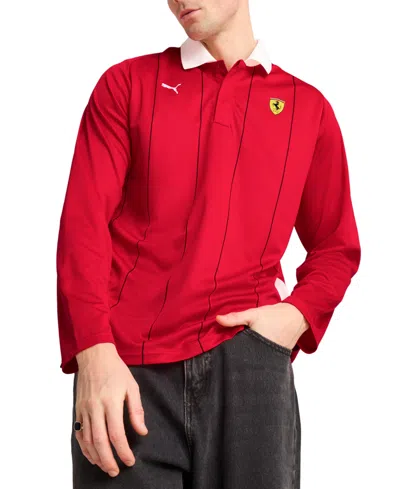 Puma Men's Ferrari Polo Shirt In Red