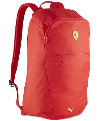 Puma Men's Ferrari Race Logo Backpack In Rosso Corsa