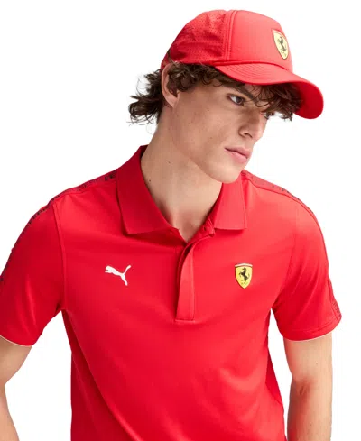 Puma Ferrari Race Trucker Hat In Red