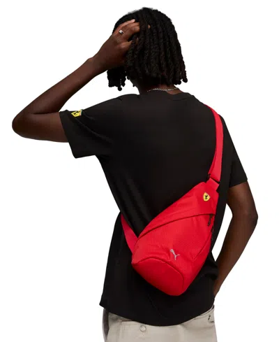 Puma Men's Ferrari Sling Bag In Red
