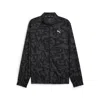 Puma Fit All-over Print Jacket Men In Black