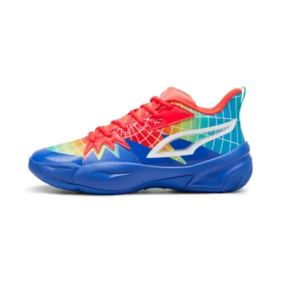 Puma Genetics Marcus Smart Basketball Shoes In Royal Sapphire-red Blast