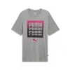 Puma Graphics Dissolve Men's T-shirt In Grey