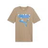 Puma Graphics Frozen Cat Men's T-shirt In Multi