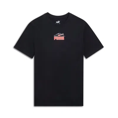 Puma Graphics Shoe T-shirt In Black